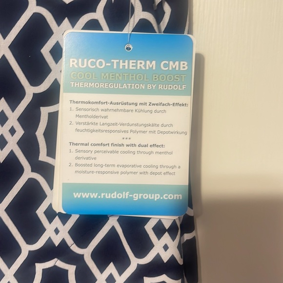 Navy and white pattern dress - Picture 3 of 7